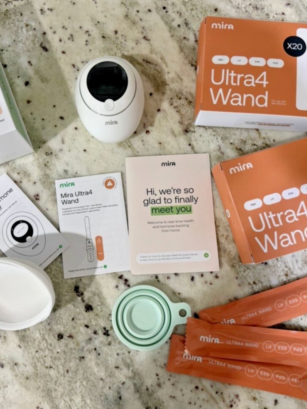 Mira Ultra 4 Hormone Monitor plus 43 Ultra4 Wands with case (over $350 value!)